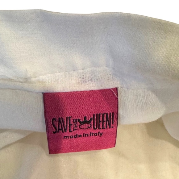 Save The Queen White Printed Maxi Skirt – Size S - Picture 8 of 9